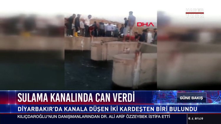 Sulama kanalında can verdi