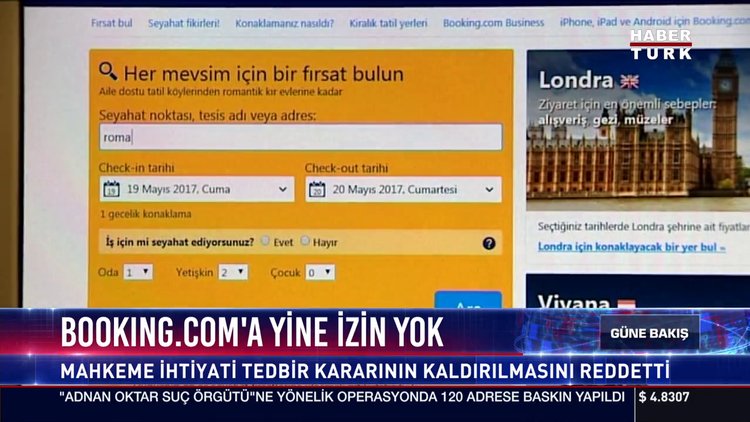 Booking.com'a yine izin yok