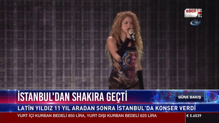 İstanbul'dan Shakira geçti