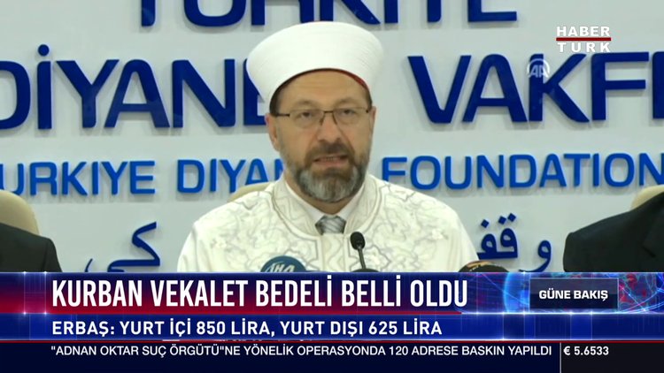 Kurban vekalet bedeli belli oldu