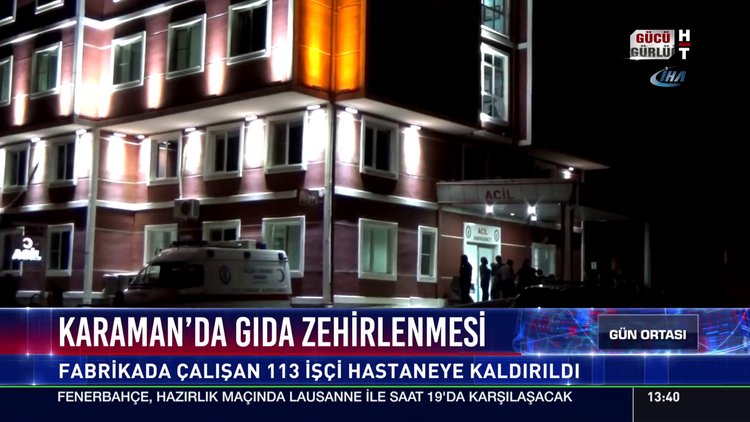 Karaman'da gıda zehirlenmesi