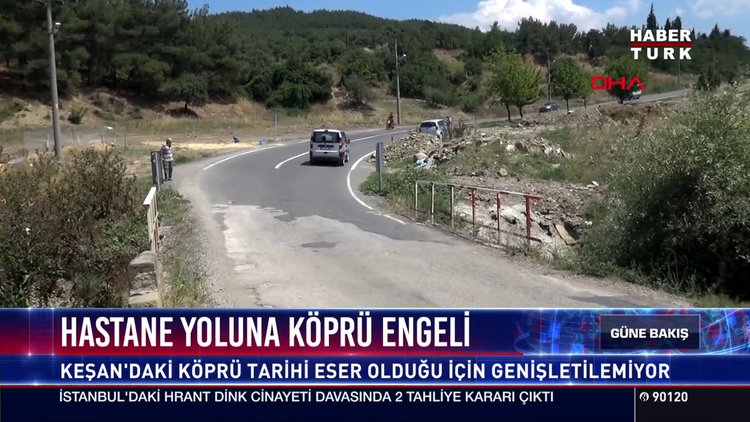 Hastane yoluna köprü engeli