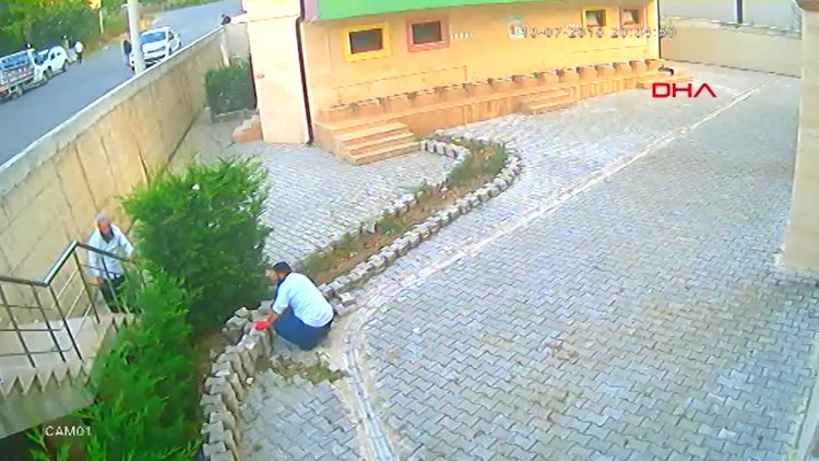 Cemaat namazı bitirmeden 31 tane ağacı kesip götürdüler