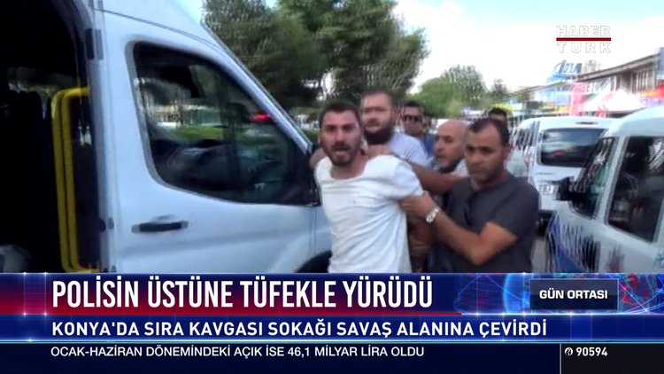 Polisin üstüne tüfekle yürüdü