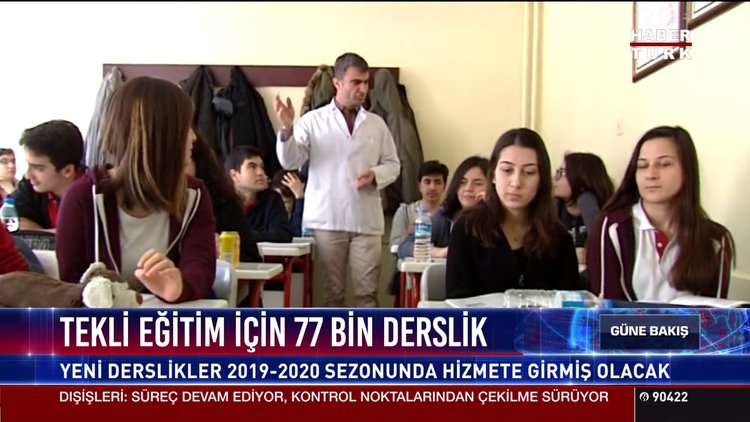 Tekli eğitim için 77 bin derslik