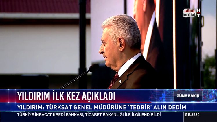 Yıldırım ilk kez açıkladı