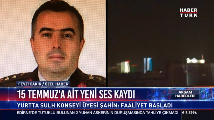 15 Temmuz'a dair şok ses kaydı!