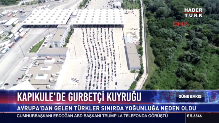 Kapıkule'de gurbetçi kuyruğu