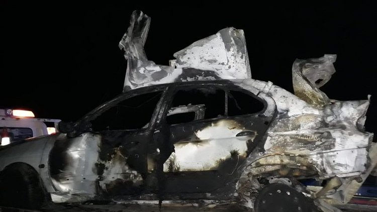 Samsun'da feci kaza! Yanan araçta 3 kişi öldü