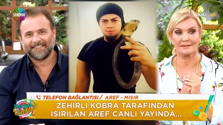 Kobra tarafından ısırılan Aref canlı yayında!