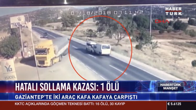 Hatalı sollama kazası: 1 ölü