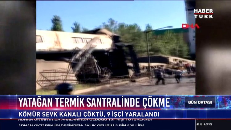 Yatağan Termik Santralinde çökme