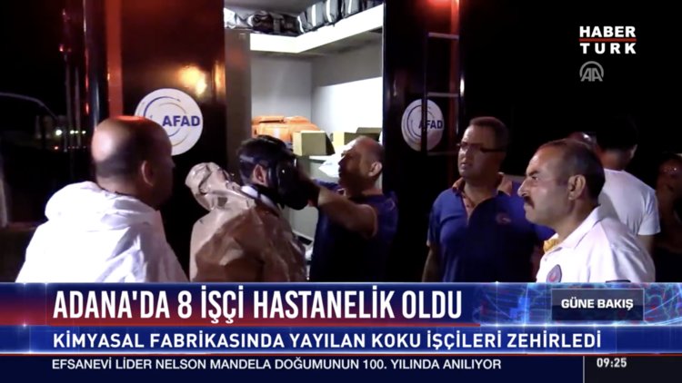 Adana'da 8 işçi hastanelik oldu