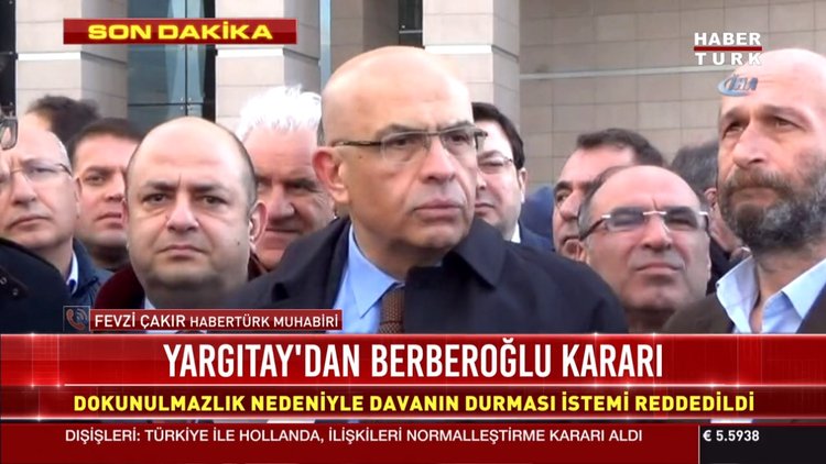 Yargıtay'dan Berberoğlu kararı