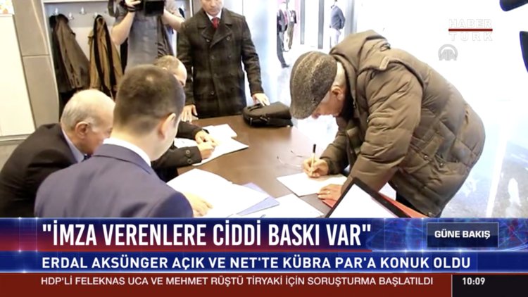 "İmza verenlere ciddi baskı var"