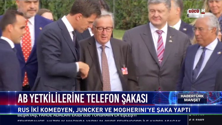 AB yetkililerine telefon şakası