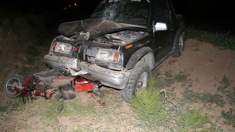 Cip elektrikli bisiklete çarptı: 1 ölü, 1 ağır yaralı