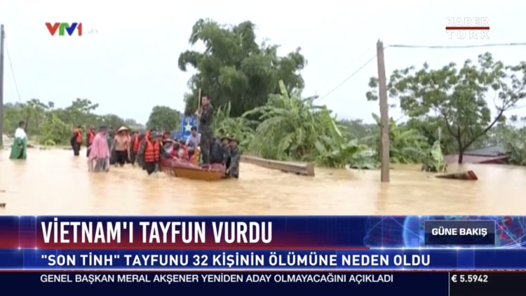 Vietnam'ı tayfun vurdu