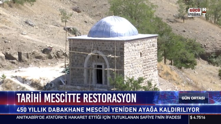 Tarihi mescitte restorasyon