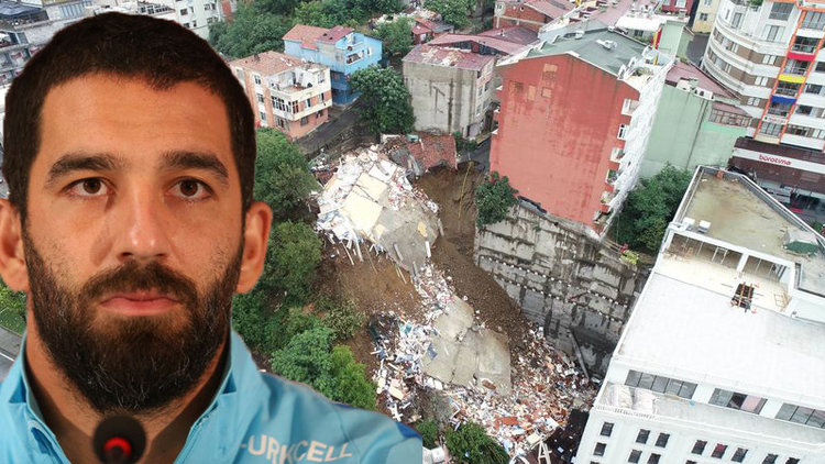 Beyoğlu&#039;nda yıkılan binanın yanındaki otel Arda Turan&#039;a ait...