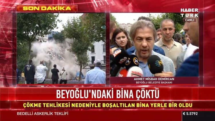 Demircan çöken bina ile ilgili konuştu