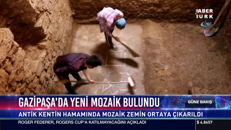 Gazipaşa'da yeni mozaik bulundu