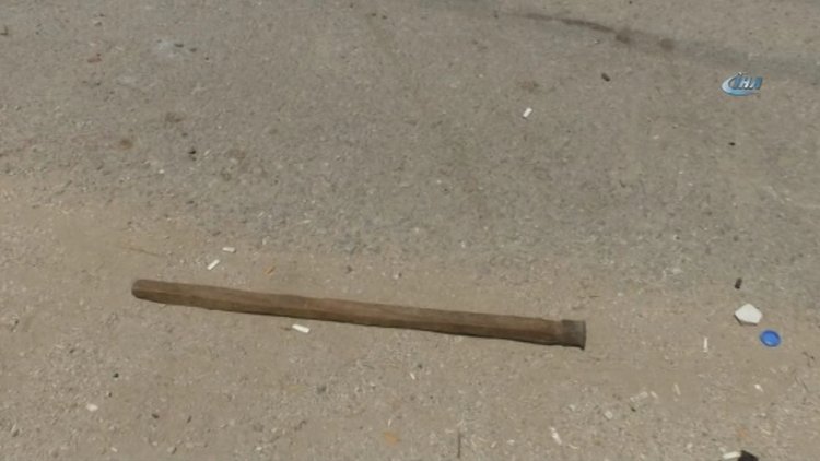 Antalya'da taşlı, sopalı, silahlı mahalle kavgası kamerada