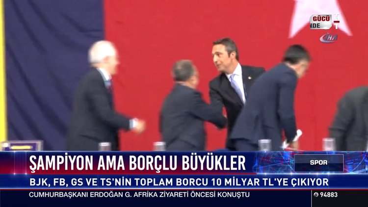 Şampiyon ama borçlu büyükler