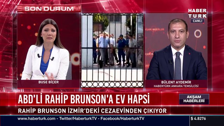 ABD'li Rahip Brunson'a ev hapsi