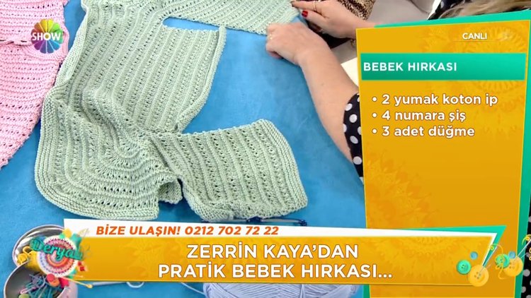 Bebek hırkası yapımı!