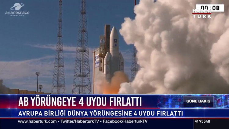 AB yörüngeye 4 uydu fırlattı