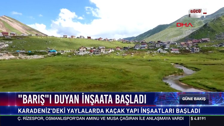 "Barış"ı duyan inşaata başladı
