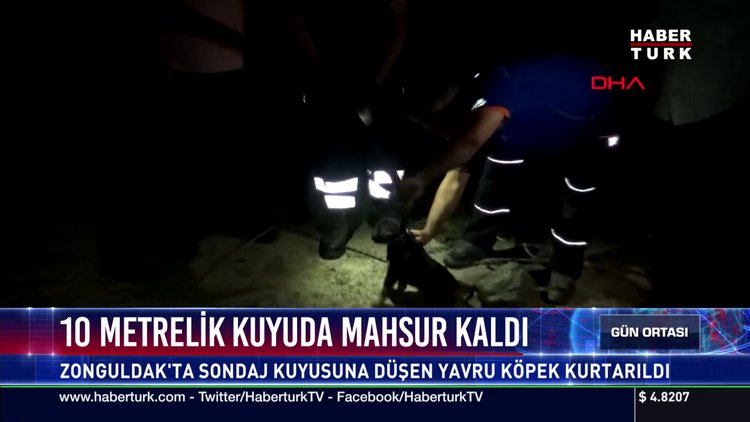 10 metrelik kuyuda mahsur kaldı