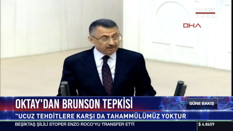 Oktay'dan Brunson tepkisi