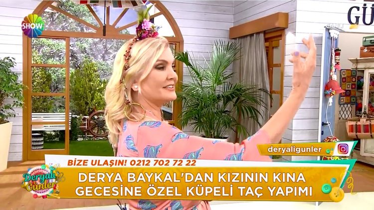 Derya Baykal'dan küpeli taç yapımı!