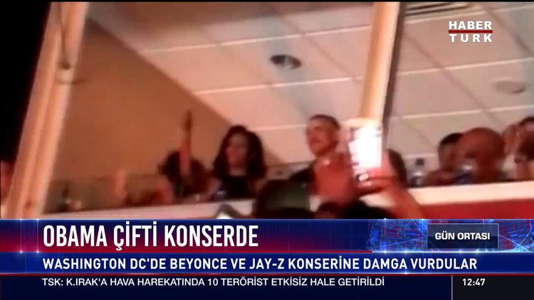 Obama çifti konserde