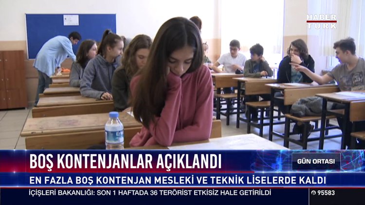 Boş kontenjanlar açıklandı