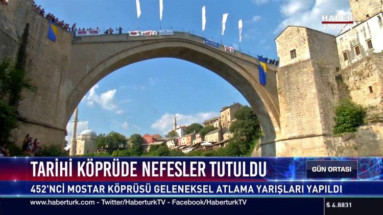 Tarihi köprüde nefesler tutuldu