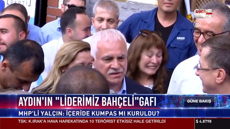 Aydın'ın "Liderimiz Bahçeli" gafı