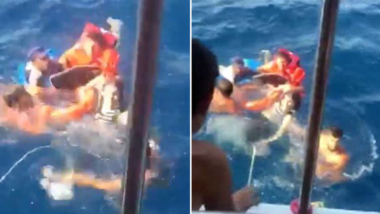 Ege Denizi'nde can pazarı! Kaçak göçmenler son anda kurtarıldı