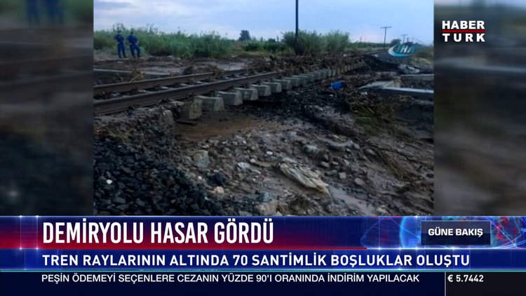 Demiryolu hasar gördü
