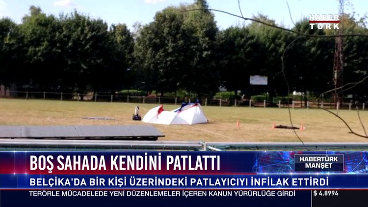 Boş sahada kendini patlattı