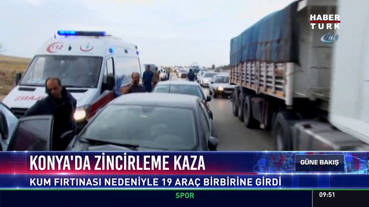 Konya'da zincirleme kaza