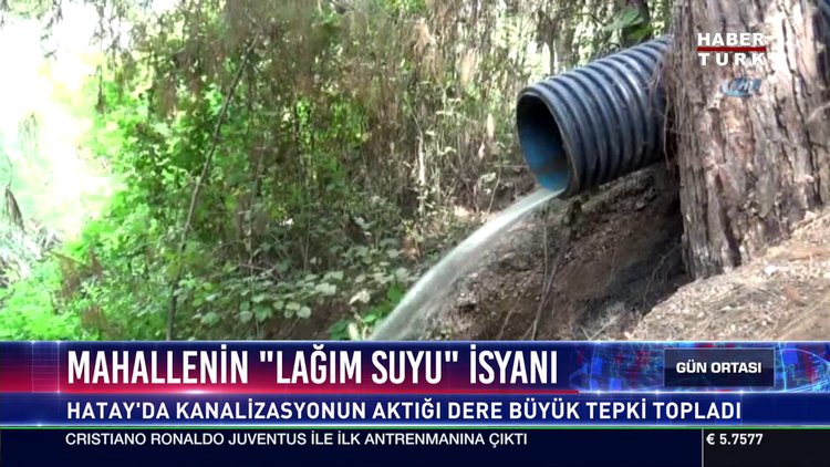 Mahallenin "lağım suyu" isyanı