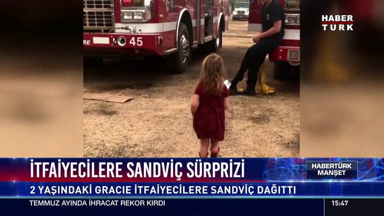 İtfaiyecilere sandviç sürprizi