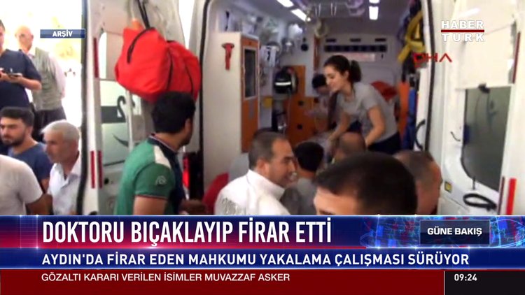 Doktoru bıçaklayıp firar etti