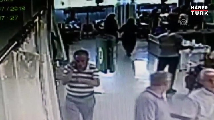 Acil serviste kadın güvenlik görevlisine darp