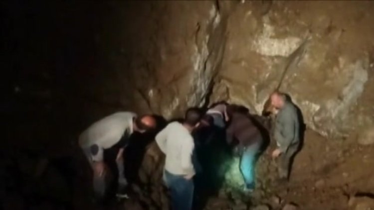 Maden ocağında mahsur kalan 4 işçi böyle kurtarıldı 