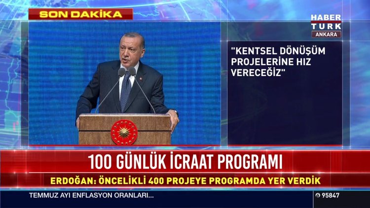 Erdoğan: "Tamamlanacak proje sayısı 1000'in üzerinde"