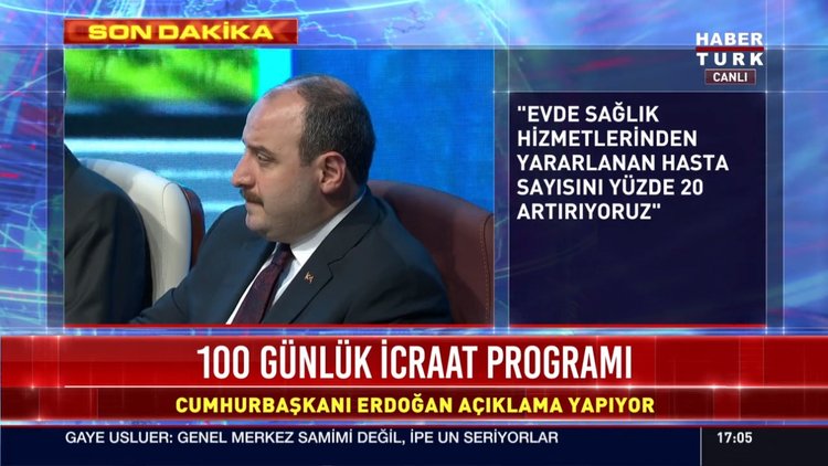 Erdoğan: "Evde sağlık hizmetlerinden yararlanan hasta sayısını yüzde 20 artırıyoruz"